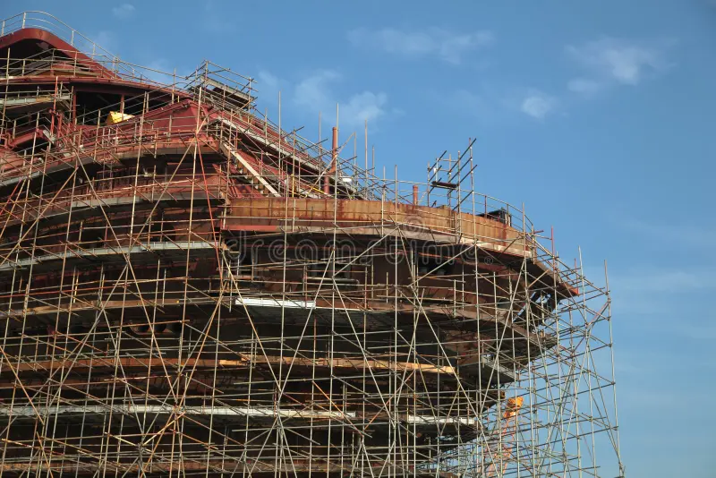 Offshore platform scaffolding